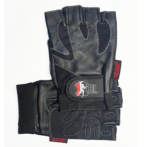 Gants de sport respirants unisexes à demi-doigts en PU, poids 0,5 kg, pour musculation, avec poignées et fermeture à boucle réglable pour le fitness - Product Image 5