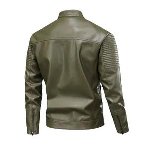 Genuine Leather Hooded <b>Jacket</b> | <b>Men</b> Women Unisex Leather Bomber | <b>Sheepskin</b> <b>Jacket</b> | Eco-Friendly Reversible Moto Biker Front - Product Image 4