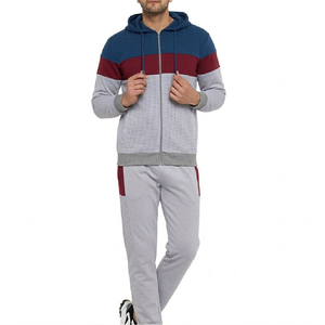 Stylish Men Tracksuit Set for Gym Workout Running Loose Fit Breathable Lightweight 100% Cotton Jogging <b>Suit</b> - Product Image 3