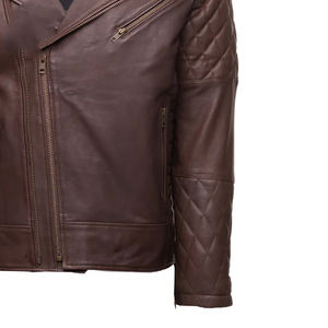 Vestes de moto en cuir de vachette véritable vieilli, grande taille, imperméables et coupe-vent, personnalisées, de haute qualité, vente en gros pour femmes - Product Image 3