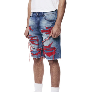 Nuevos Pantalones Cortos de Mezclilla para Hombre, Diseño Único, Estilo Urbano, Alta Calidad - Product Image 2