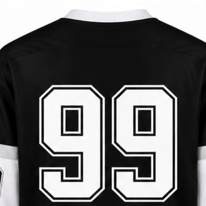 Men Black <b>Ice</b> Hockey Jersey Long Sleeve Polyester Sports Shirt Team Uniform Training Match Wear Athletic Apparel - Product Image 4