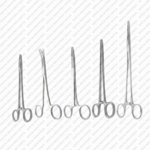 Instruments chirurgicaux TC : Ensemble de pinces Olsen, Hegar, porte-aiguilles Kelly, torsadeur de fils en carbure de tungstène et acier inoxydable, OEM CE - Product Image 6