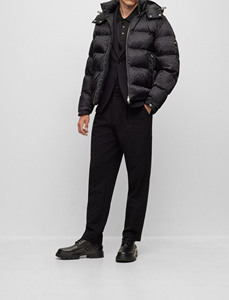 Chaqueta de Invierno para Hombre, Estilo Moderno, Transpirable, con Estampado, Talla Grande, Cortavientos, con Cierre, Acolchada, Precio al por Mayor - Product Image 3