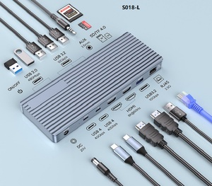 2026年発売 Thunderbolt 4 高品質USB 4 ドッキングステーション 2xTBT4 1xHDMI 2xUSB 3.2 RJ45 デュアルディスプレイ/ 2xHDMI 1xTBT4 バージョン 8K対応 - Product Image 2