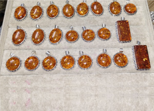High Grade Top Selling Amber Gemstone Pendant for Jewelry <b>Crystal</b> <b>Accessory</b> Premium Quality Vintage Pendants From Bulk Supplier - Product Image 4