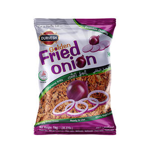 Cebollas Fritas Frescas y Crujientes, Color Dorado, para Sobreponer en Platos, Cebollas Rojas y Amarillas Fritas, Bajas en Carbohidratos, Bocadillo Crujiente, Adorno para Ensaladas - Product Image 2