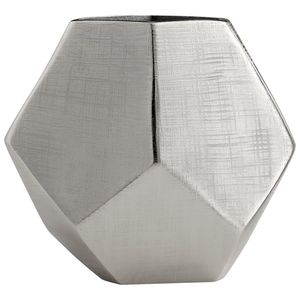 Florero de metal de diseño contemporáneo, centro de mesa decorativo para el hogar, duradero, elegante, con acabado premium y diseño artístico. - Product Image 1