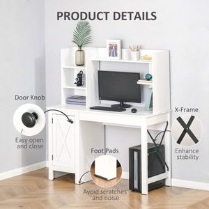 White Computer Desk - Product Image 4