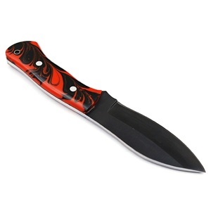 Cuchillo Táctico de Caza y Supervivencia de Acero Inoxidable con Mango de Madera Paka, Multifuncional para Exteriores, Venta al por Mayor OEM B2B OBM - Product Image 4