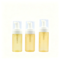 Bouteille à pompe en mousse givrée personnalisée de 100 ml à 200 ml avec matériau PET pour usage industriel dans les crèmes pour le visage et les nettoyants pour le visage