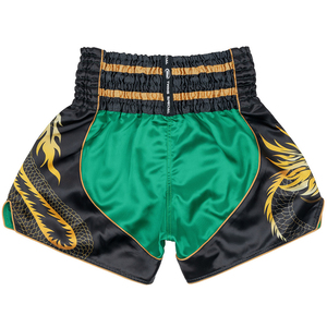 กางเกงฝึกซ้อมคิกบ็อกซิ่ง MMA มวยไทยแบบปรับแต่งได้เต็มที่ ดีไซน์ใหม่สำหรับผู้ชาย พิมพ์ลายแบบซับลิเมชั่น ผ้าซาติน โพลีเอสเตอร์ 100% รับผลิตแบบ OEM - Product Image 3