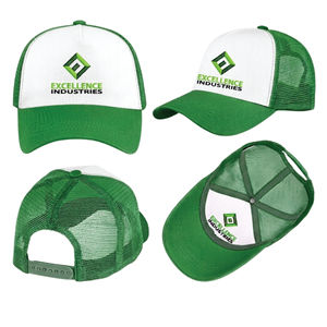 Gorra de malla para camionero 100% poliéster personalizada con estampado 3D en relieve, gorra clásica de béisbol tipo snapback de algodón y poliéster totalmente personalizable - Product Image 1