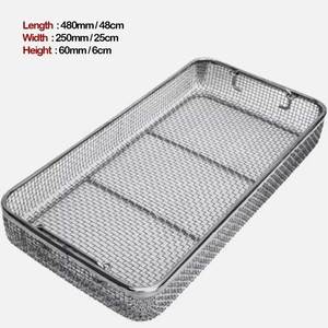 Mesh Tray <b>Wire</b> <b>Basket</b> Sterilization Surgical Dental Instruments Storage Rack Stainless Steel Manual Mold CE USA European Quality - Product Image 3
