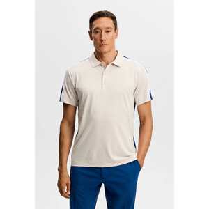 Polo de golf pour homme en jersey tricoté, séchage rapide, évacuation de l'humidité, dos en maille, extensible dans 4 directions, OEM ODM personnalisé - Product Image 5