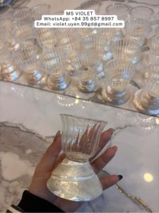En stock : Verres à vin artisanaux en coquillages 99 Gold Data, 20-100 ml, pour décoration, cadeau de mariage côtier vietnamien - Product Image 6