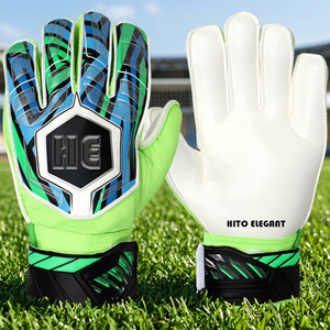 Guantes de Portero de Fútbol de Cuero Antideslizantes y Transpirables, Guantes Profesionales Personalizados con Agarre, Corte Negativo, Ecológicos, Unisex - Product Image 2