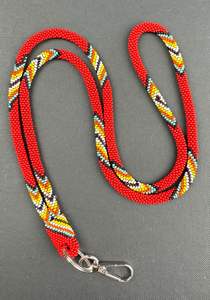 Designer Colorful Handmade Beaded Lanyard for ID Cards And Keys At Best Price - Product Image 4