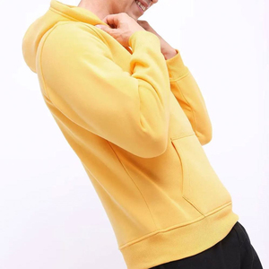 High Quality Great Factory Outlet Fresh Article Fleece Quick Dry Breathable Solid Casual Polyester/Cotton Men's Winter Hoodie - Product Image 5