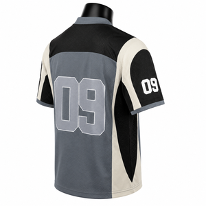 Maillot de football américain personnalisé pour hommes, maillot de sport en maille respirante, uniforme d'équipe, maillot d'entraînement à col en V - Product Image 4