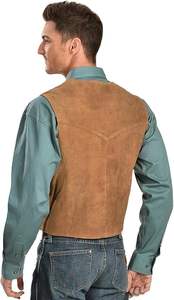 Gilets en cuir pour hommes – Gilet en cuir professionnel confortable et à séchage rapide pour l'hiver, style urbain - Product Image 3