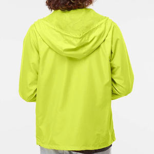 Veste coupe-vent en jean respirante à capuche pour l'hiver, séchage rapide, grande taille, confortable, avec logo frontal, faible MOQ, prix de gros - Product Image 6