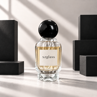 Flacon de parfum personnalisé 50 ml, forme unique, impression de logo sur le flacon, couleur personnalisable, base épaisse