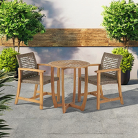 Chaise de jardin contemporaine en bois d'acacia massif, pliable, portable, confortable, imperméable, écologique, durable, élégante, pour l'extérieur, garantie 1 an