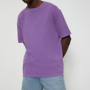 เสื้อยืดโอเวอร์ไซส์ผู้ชายไซส์ใหญ่ ผ้าฝ้าย 100% แขนสั้น คอกลม ระบายอากาศได้ดี เป็นมิตรกับสิ่งแวดล้อม รับผลิตตามแบบ ขายส่ง - Product Image 3