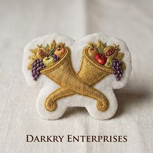 Emblemas de la Francmasonería Personalizados: Insignia Bíblica Bordada a Mano con Hilo de Oro, Compases Cuadrados Bordados a Mano y Emblemas de Escudo de Terciopelo Morado - Product Image 2