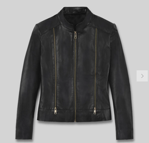 Chaqueta de Cuero para Mujer, Nueva Moda, Resistente al Viento, Chaqueta de Cuero para Hombre y Mujer, Estilos Personalizados, Chaqueta de Cuero Charlotte Burnt Multiple 2006 - Product Image 4
