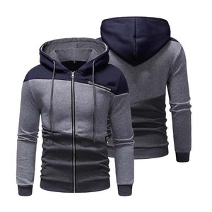 Sweat-shirt à capuche personnalisé avec logo brodé OEM, sweat-shirt épais pour homme, sweat-shirt unisexe avec couleur contrastée - Product Image 1