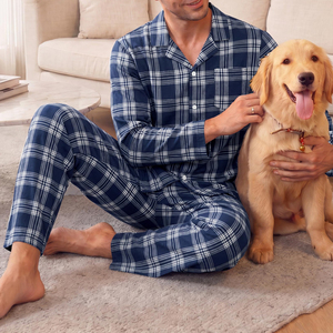 Conjunto de Pijama de Dos Piezas para Hombre, Ropa de Dormir Informal de Color Sólido para Uso Diario, Ropa de Verano para Hombre en Oferta - Product Image 6