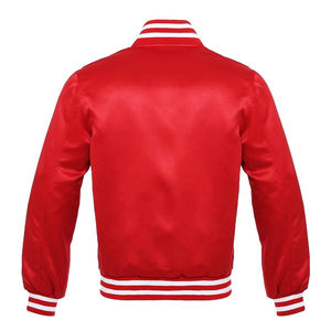 Blouson Bomber en Soie Satinée Tendance, Vente Chaude, Personnalisable (Couleur et Logo), Unisexe, Col Montant Fin, Logo Frontal, Fabriqué au Pakistan - Product Image 6