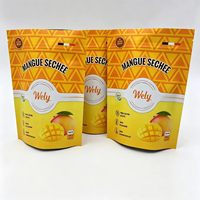 Sachet en plastique personnalisé 100g 250g 500g pour snacks de mangue, pochette stand-up