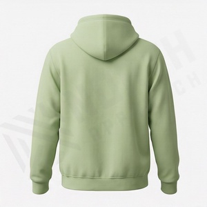 Sweat à capuche zippé intégral en molleton de coton épais et chaud pour homme, personnalisable, couleur personnalisée, effet 3D, coupe décontractée, grammage lourd - Product Image 2