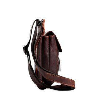 Genuine Leather Chest Bag Adjustable <b>Strap</b> Premium Women Crossbody <b>Backpack</b> Style Bag with Custom Logo Low MOQ - Product Image 5