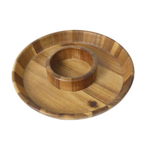 Durable Mango Wood Charger Plate with Classic Design Round and Polished with Stand for Kitchen Dining and Home Decoration - Product Image 2