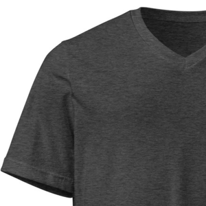 Camiseta Casual de Manga Corta con Cuello en V y Logotipo, Unisex, Estilo Minimalista, de Algodón, Cómoda, Ropa Urbana - Product Image 5