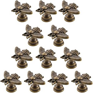 Boutons de meuble ovales en laiton antique, poignées de tiroir en alliage de zinc pour commodes et armoires, poignées de meuble de cuisine vintage - Product Image 6