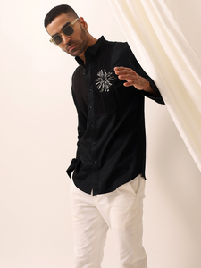 Camisas Casuales 3-D BOOM BLK para Hombre, 100% Algodón, Secado Rápido, Transpirables, para Verano - Product Image 2