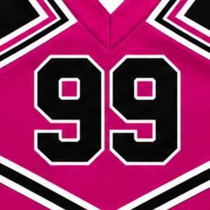 Haut d'uniforme de cheerleading rose vif sans manches, col en V, pour femmes et filles, idéal pour les équipes de danse et les compétitions - Product Image 6