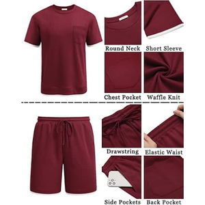 Mens Summer Outfit Manufacturer 2 Piece 220 GSM Cotton Cargo Shorts T Shirt Oversized OEM Bulk Supply - Product Image 5