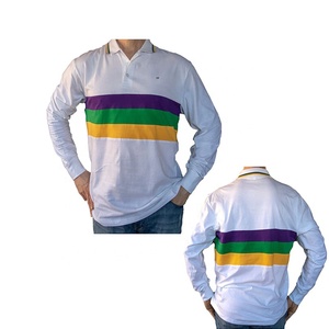 Polo de Manga Larga para Hombre, Corte Raglán, Bloques de Color, Rayas, Ajuste Casual, Largo Regular, Tejido de Punto, Diseño con Ribete en Contraste - Product Image 5