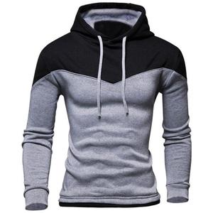 Wholesale Men's <b>Hoodie</b> Pullover 100% Cotton Casual Solid Color Breathable Pocket Winter Customized Logo Design - Product Image 5