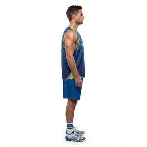 Maillot de lacrosse réversible personnalisé en gros, débardeur en maille pour hommes, maillots de sport sublimés OEM en gros Sialkot - Product Image 3