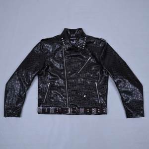 Blousons en cuir véritable pour hommes, style motard vintage, hiver, réversibles, avec col amovible, respirants, coupe classique - Product Image 2