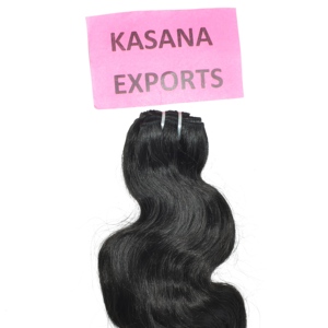 Extensiones de Cabello Humano Natural Indio, Doble Trama a Máquina, Puntas Completas, Densidad Total, Puntas Gruesas, Sin Costuras, Remy Premium - Product Image 4