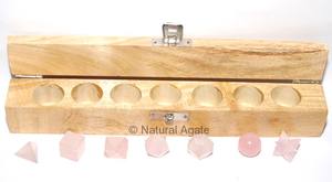 Conjunto de geometría con bolsa de regalo, Set de Geometría Sagrada, rutilo negro - Product Image 2