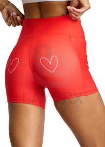 Shorts de cycliste taille haute sans couture pour femmes grandes tailles, en nylon et élasthanne écologiques, pour la course, le cyclisme, la course à pied, la gym et l'entraînement athlétique - Product Image 4